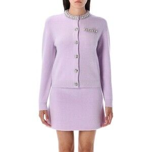 Self-Portrait Crystal Trim Cardigan - NWT